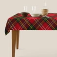 thumbnail image 5 of Colorful Plaid Line Tablecloth Scottish Classic Checked Fashion Simple Stripe Design, Oblong/Rectangle 60"x84", Perfect for Dining Room Kitchen Decor, 5 of 6