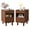 Walnut, variant on Leumius Nightstands Set of 2 with Drawer and Open Storage,Modern Bedroom Bedside End Tables for Living Room Home Decor,White