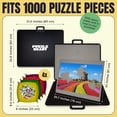 thumbnail image 4 of Puzzle Ready Portable Puzzle Caddy 1000 Pieces with 4 Sorting Trays Puzzle Carrier Board Organizer, 4 of 8