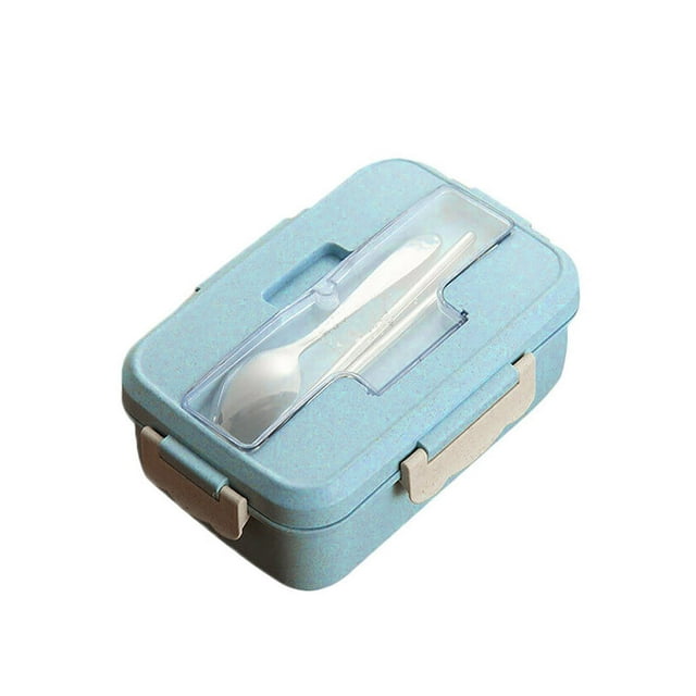 SMihono Kitchen Organizers and Storage Microwave Straw Bento Lunch Box Spoon Food Storage Container Kids Adult Kitchen Gadgets Must Have 2023