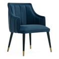 thumbnail image 1 of Eda Modern  Wood Armchair in Midnight Blue, 1 of 10
