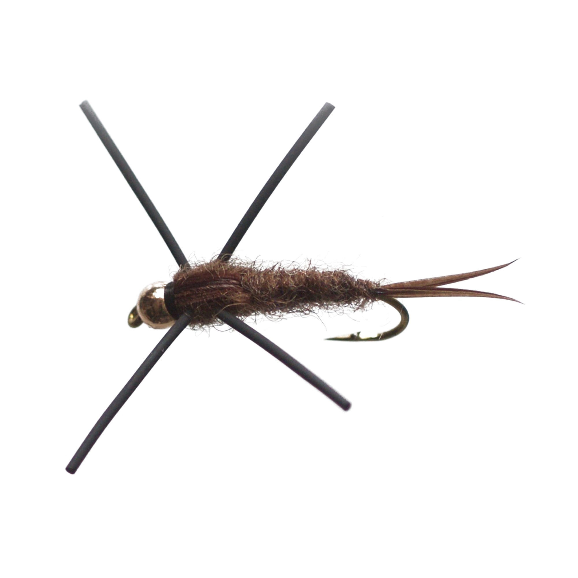 (2 pack) Cortland Fairplay Rubber Legs Nymph Fly Assortment, Size 12, 4 Pack, 709461