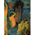 thumbnail image 2 of Gauguin, Paul 15x18 White Modern Wood Framed Museum Art Print Titled - Where Do We Come From Detail 1, 2 of 4