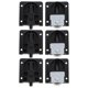 thumbnail image 3 of Cabinet Sliding Door Pulley Silent Durable Wear-resistant Stable Safe Buffer Limiter 6pcs, 3 of 3