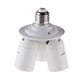 thumbnail image 2 of Encendiendo 3/4 in1E27 Adaptador de bombilla de lámpara de luz de divisor de enchufe de base (E27-3E27), 2 of 8