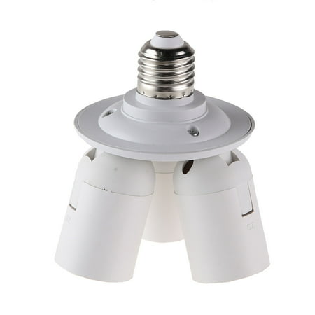 

3/4 in1E27 Base Socket Splitter Light Lamp Bulb Adapter(E27-3E27)