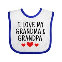 Inktastic I Love My Grandma and Grandpa Boys or Girls Baby Bib
