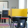 thumbnail image 3 of Office, School Classroom Desk Divider 18" x 48" Yellow Corrugated Study Carrel - Pack of 12, 3 of 3