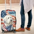 thumbnail image 4 of Patriot Old English Sheepdog We Will Never Forget Patriotic Remembrance Day Travel Luggage Cover Dog Lover Suitcase Dust Protective Decor - 12014, 4 of 5