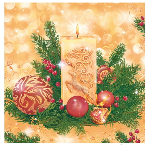 Keep Unique Christmas Paper Napkins, Holiday Decoupage Decorative Napkin, Pack of 20