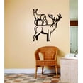 thumbnail image 1 of Design With Vinyl Artwork hunting Bucks Actually Breeding Does Wall Decal for Family - Carcasses Antlers Antlerless Deer Themed Décor - Size: 32 In x 32 In, 1 of 3