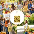 thumbnail image 2 of Retro Sunflower Graphic Reusable Shopping Bag - Washable & Durable Fabric Tote for Minimalists, 2 of 6