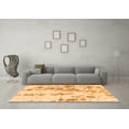 thumbnail image 3 of Ahgly Company Indoor Round Abstract Orange Modern Area Rugs, 3' Round, 3 of 4
