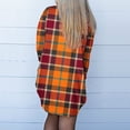 thumbnail image 4 of asdoklhq Womens Plus Size Coats Clearance Under $15.00, Woman Long Sleeve T-Shirt Autumn Open Front Christmas Cardigan Loose Outerwear Printing Blouse Coat Pockets Tops, 4 of 6