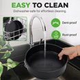 thumbnail image 4 of NutriChef 9 Inch Nonstick Cheesecake Springform Cake Pan | Stainless Steel Clasp & Removable Bottom | Durable Carbon Steel Cheesecake Pan | Easy to Clean | Includes 100 Parchment Papers | Black, 4 of 5