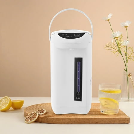 White Stainless Steel 26.5*26.5*42cm Electric Kettle 4 Liter 750w Automatic Insulation Household Water Heater