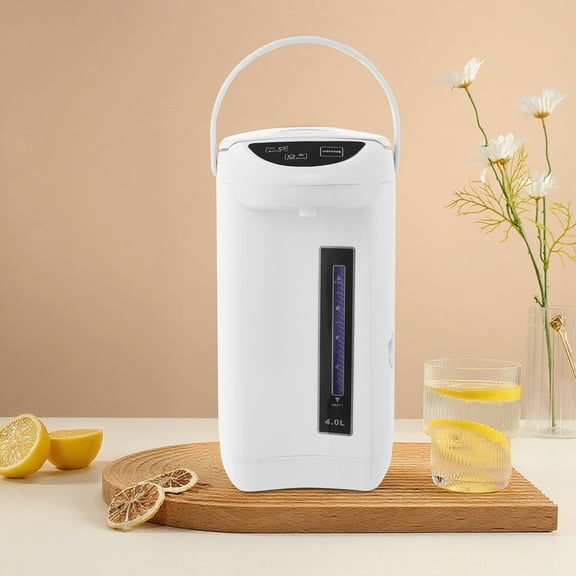 White Stainless Steel 26.5*26.5*42cm Electric Kettle 4 Liter 750w Automatic Insulation Household Water Heater