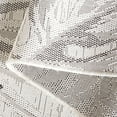 thumbnail image 5 of SAFAVIEH Courtyard Keelan Botanical Indoor/Outdoor Area Rug, Ivory/Black, 5'3" x 7'7", 5 of 10