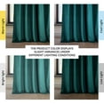 thumbnail image 4 of Half Price Drapes Deep Sea Teal Heritage Plush Velvet Room Darkening Curtains (1 Panel), 50W X 96L, 4 of 13