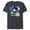 Navy Heather, variant on Disney Mickey Mouse Holiday Happy Hanukkah Shine Bright - Short Sleeve Blended T-Shirt for Adults - Customized-Dark Heather