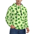 thumbnail image 2 of Lsque Broccoli Vegetables Pattern Casual Men's Hoodie,Hooded Sweatshirt with Kangaroo Pocket,Pullover Hoodie-Small, 2 of 7