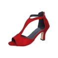 thumbnail image 2 of Willtoo Women's Peep Toe Stiletto High Heel Sandals Summer Hollowed Out Zipper Heeled Sandal Comfortable Fashion Casual Wedding Party Heeled Sandals, 2 of 6