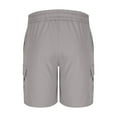 thumbnail image 4 of Havenre Cargo Shorts for Men Stretch Waist Casual Lightweight Relaxed Fit Hiking Outdoor Drawstring Work Shorts with Multi Pockets Gray XXXL, 4 of 6