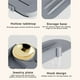 thumbnail image 4 of Jabonera giratoria multifuncional | Estante de almacenamiento de baño | Organizador multicapa que ahorra espacio | Diseño de drenaje de agua | Instalación sin taladros | Sostiene jabón, esponjas, 4 of 5