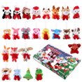 thumbnail image 2 of FELTECHELECTR Toyvian - Calendario de Adviento para niños (24 piezas), juguetes de cuenta regresiva para Navidad, mini adornos navideños para árbol de Navidad, 2 of 7