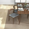 thumbnail image 5 of Bailey Modern Solid Wood Walnut Dining Room & Kitchen Table and Chairs for 4, 5 of 6