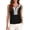 Black, variant on PRETTYGARDEN Womens Tank Tops Summer Causal V Neck Sleeveless Shirts Floral Print Embroidered Beach Vacation Boho Top