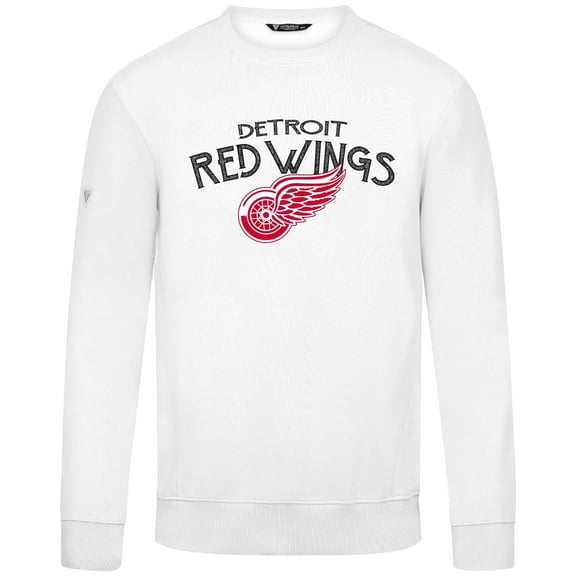 Men's Levelwear  White Detroit Red Wings  Zane Mission Sweatshirt