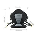 thumbnail image 3 of Yoetaun Padded Inside Kayak for Seat with Back Support for Sit on, Inflatable Stand Up Paddle Board, Fishing Boat Detachable for Black, 3 of 8