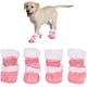 thumbnail image 1 of 2 pares de botas de nieve para mascotas, protectores suaves y cálidos para las patas de los perros, cierre de hebilla con gancho y cordones para perros, gatos, cachorros y gatitos., 1 of 5
