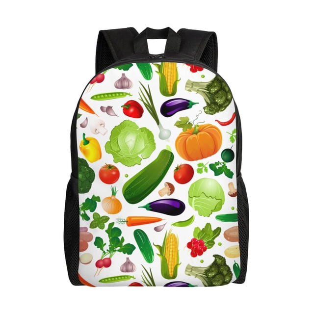 Easygdp Vegetables2 Mochila Versátil y Elegante: Comodidad, Almacenaje y Durabilidad para la Universidad, Trabajo, Viajes y Uso Diario