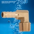 thumbnail image 4 of Conector de Acoplamiento de Púas Para Manguera Con CODO de Latón Con Rosca Macho G3 U 8 de Alta Resistencia Al Desgaste, Codo de Latón Con Púas, Reemplazo de Manguera de Agua,, 4 of 7