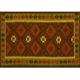 thumbnail image 1 of Ahgly Company Machine Washable Indoor Rectangle Oriental Yellow Traditional Area Rugs, 8' x 12', 1 of 4
