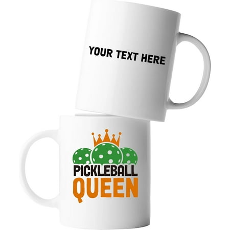 

Personalized Pickleball Queen Customized Pickleball Gifts for Women Ceramic Mug 11oz White 11oz