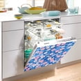 thumbnail image 2 of Yayeee Magnetic Dishwasher Cover for The Front Decoration Home Kitchen Machine Sticker Protector, Blue Daisy, 2 of 6