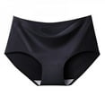 thumbnail image 1 of Women Seamless Underwear Mid Waist Panties Ice Silk Lingerie Breathable Comfortable Briefs Skin-Friendly Underpant, 1 of 6
