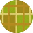 thumbnail image 1 of Ahgly Company Machine Washable Indoor Round Transitional Dark Golden Rod Brown Area Rugs, 3' Round, 1 of 7