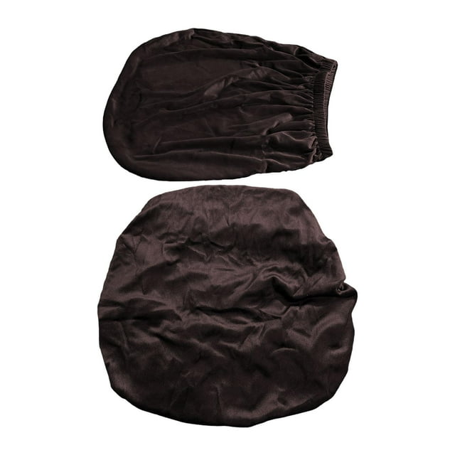 Funda para silla de computadora, funda para silla de oficina, 2 piezas, protector de muebles a prueba de aceite café