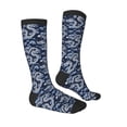 thumbnail image 3 of Picia Women Crew Soft Moisture-wicking Socks Dragon Pattern Design Cotton Socks, One Size fit All, 3 of 9