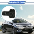thumbnail image 2 of Unique Bargains No.264314 Engine Oil Pan Oil Pan Sump Transmission Oil Pan for Toyota Corolla 1998-2008 Aluminum Alloy Black, 2 of 6
