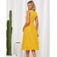 thumbnail image 4 of Vestido de verano GRACE KARIN bordado para vacaciones de verano en amarillo limón, 4 of 6