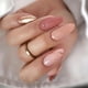 thumbnail image 1 of 24 Uds. De uñas postizas de cabeza ovalada, uñas postizas artificiales de almendra rosa con pegamento, puntas de uñas de cobertura completa, herramientas de manicura DIY Tan Jianjun  unisex, 1 of 2