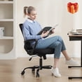 thumbnail image 5 of Wangbujianwang Home Office Computer Desk Chair - Ergonomic Mid-Back Mesh Swivel Rolling Work with Wheels, Comfy Lumbar Support and Armrest, for Bedroom, Study, Dorm, Student, Adults,Black, 5 of 10