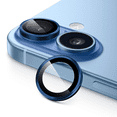 thumbnail image 1 of Mica Aros Cámara Azul Para Iphone 17, Protector de Lente Mica (Aros) compatible con iPhone 17 - Vidrio Templado y Borde Azul., 1 of 6