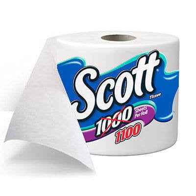 Scott, Bathroom Tissue 1-Ply Unscented, 1 Pack