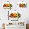 thumbnail image 4 of Designart Large Tree Maple framed wall Art, Seasonal Tapestry Orange Yellow Maple Tree I , Tree maple framed wall art decor, Orange Traditional White Framed Wall Art, White Color Frame, 4 of 5